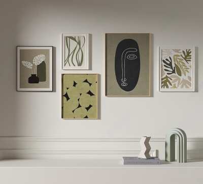 现代装饰画3D模型下载